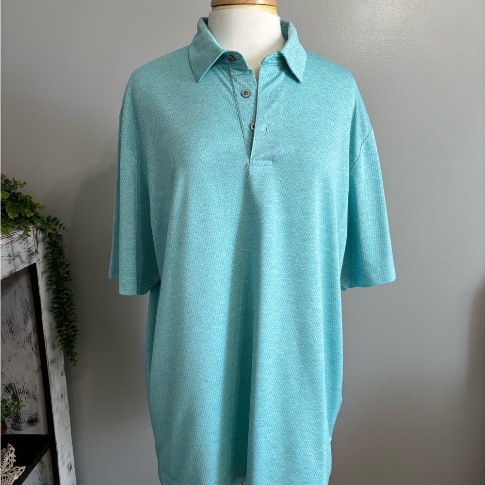 Men's Aqua Polo Shirt